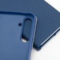Etui z klapką na Samsung S26 Luna Book Carbon niebieskie