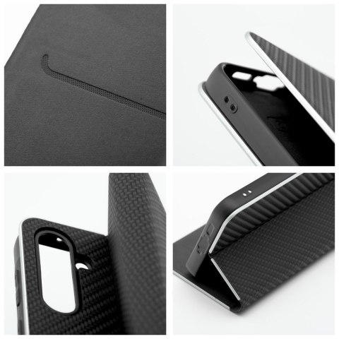 Etui z klapką na Samsung S26 ULTRA Luna Book Carbon czarne