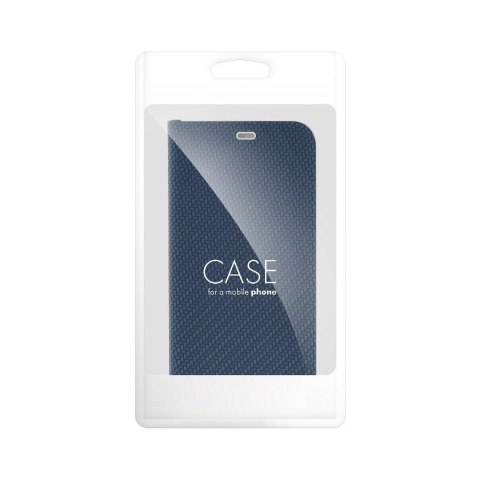 Etui z klapką na Samsung S26 ULTRA Luna Book Carbon niebieskie