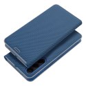 Etui z klapką na Samsung Xcover 4 Luna Book Carbon niebieskie