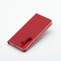 Etui z klapką na Samsung Xcover 7 Luna Book Carbon czerwone