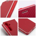 Etui z klapką na Samsung Xcover 7 Luna Book Carbon czerwone