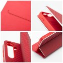 Etui z klapką na Samsung Xcover 7 Luna Book Carbon czerwone