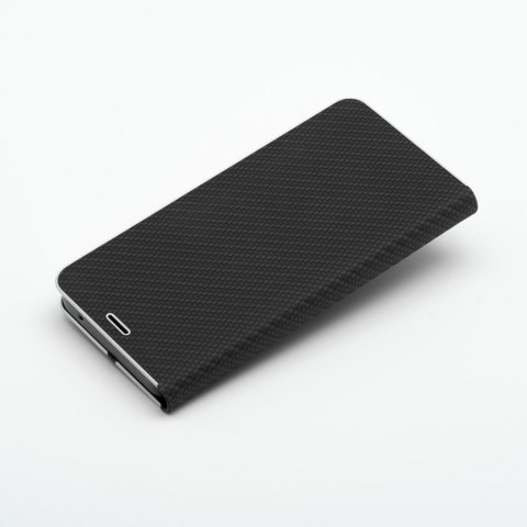 Etui z klapką na iPhone 17 / 18 Luna Book Carbon czarne
