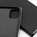 Etui z klapką na iPhone 17 / 18 Luna Book Carbon czarne