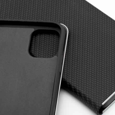 Etui z klapką na iPhone 17 / 18 Luna Book Carbon czarne