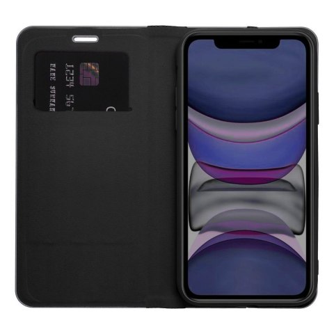 Etui z klapką na iPhone 17 / 18 Luna Book Carbon czarne