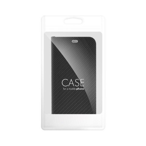 Etui z klapką na iPhone 17 / 18 Luna Book Carbon czarne