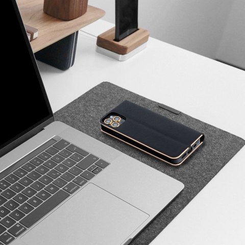Etui z klapką na iPhone 17 / 18 Luna Book Gold czarne