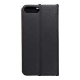 Etui z klapką na iPhone 7 PLUS / 8 PLUS Luna Book Gold czarne