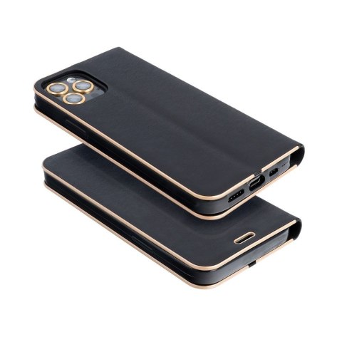 Etui z klapką na iPhone 7 PLUS / 8 PLUS Luna Book Gold czarne