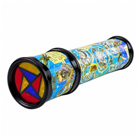 Kalejdoskop Dla Dzieci Obrotowy Kolorowe Wzory Niebieski 21 x 5 cm