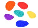 Kamienie Sensoryczne Silikonowe Fidget Toys 6 szt. Różne Faktury ZA6423