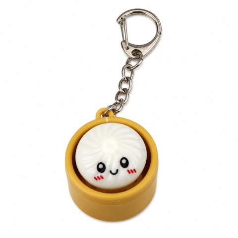 Brelok Pierożek w Koszyczku Świecący LED Dumpling Do Plecaka Kluczy 3,5 cm