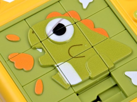 Dwustronna Układanka Sensoryczna DINOZAUR Labirynt Puzzle Przesuwne ZA6425