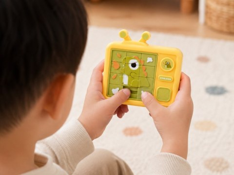 Dwustronna Układanka Sensoryczna DINOZAUR Labirynt Puzzle Przesuwne ZA6425