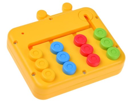 Dwustronna Układanka Sensoryczna DINOZAUR Labirynt Puzzle Przesuwne ZA6425