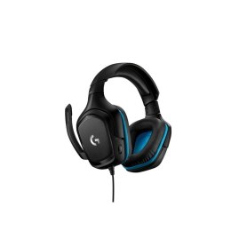 Słuchawki przewodowe nauszne Jack 3,5 mm z mikrofonem Logitech G432 czarne