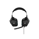 Słuchawki przewodowe nauszne Jack 3,5 mm z mikrofonem Logitech G432 czarne