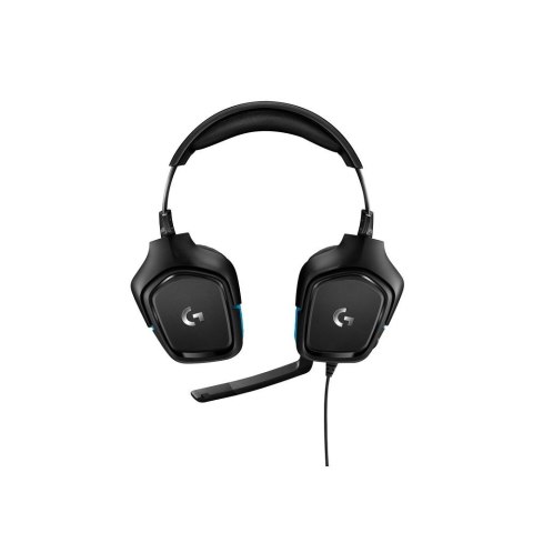 Słuchawki przewodowe nauszne Jack 3,5 mm z mikrofonem Logitech G432 czarne