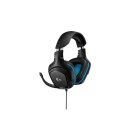 Słuchawki przewodowe nauszne Jack 3,5 mm z mikrofonem Logitech G432 czarne
