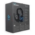 Słuchawki przewodowe nauszne Jack 3,5 mm z mikrofonem Logitech G432 czarne