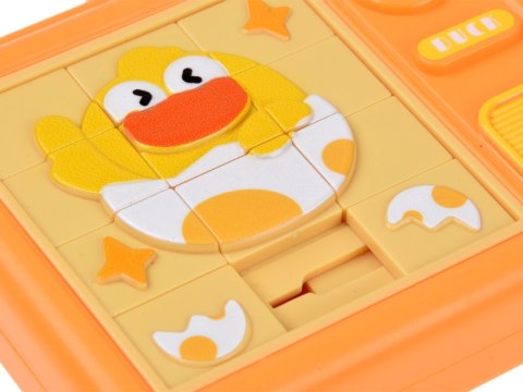 Dwustronna Układanka Sensoryczna KURCZAK Labirynt Puzzle Przesuwne ZA6425