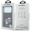 KARL LAGERFELD futerał do IPHONE 18 Pro /17 Pro kompatybilny z MagSafe (Bodies Sketch) burgundowy