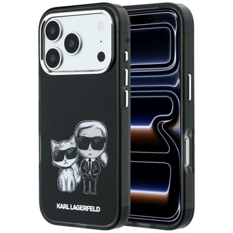 KARL LAGERFELD futerał do IPHONE 18 Pro /17 Pro kompatybilny z MagSafe (Bodies Sketch) czarny