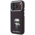 KARL LAGERFELD futerał do IPHONE 18 Pro/ 17 Pro kompatybilny z MagSafe (Smooth Ikonik Sketch) burgundowy