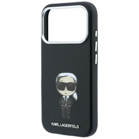 KARL LAGERFELD futerał do IPHONE 18 Pro/ 17 Pro kompatybilny z MagSafe (Smooth Ikonik Sketch) czarny