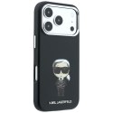 KARL LAGERFELD futerał do IPHONE 18 Pro/ 17 Pro kompatybilny z MagSafe (Smooth Ikonik Sketch) czarny