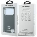 KARL LAGERFELD futerał do IPHONE 18 Pro Max/ 17 Pro Max kompatybilny z MagSafe (Grained Choupette Head Metal) czarny