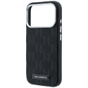 KARL LAGERFELD futerał do IPHONE 18 Pro Max/17 Pro Max kompatybilny z MagSafe (Mono Resin Logo) czarny