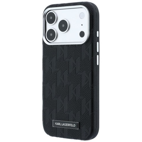 KARL LAGERFELD futerał do IPHONE 18 Pro Max/17 Pro Max kompatybilny z MagSafe (Mono Resin Logo) czarny