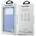 KARL LAGERFELD futerał do IPHONE 18 Pro/17 Pro kompatybilny z MagSafe (Mono Resin Logo) jasnoniebieski