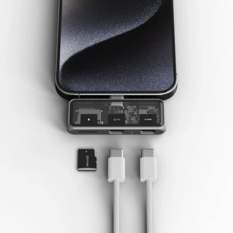 Adapter HUB 3w1 USB C Satechi Mobile XR ST-HXRSDM szary