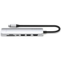 Adapter HUB 7w1 USB C Satechi Slim ST-P7SS srebrny