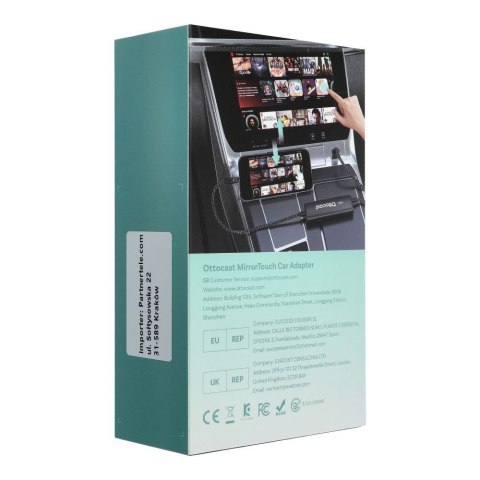 Adapter samochodowy OTTOCAST Mirrortouch CA450-T czarny