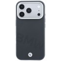 BMW futerał do IPHONE 18 Pro Max/17 Pro Max kompatybilny z MagSafe (Sign Inclined Deboss Letters) szary