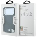 BMW futerał do IPHONE 18 Pro Max/17 Pro Max kompatybilny z MagSafe (Sign Inclined Deboss Letters) szary