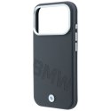 BMW futerał do IPHONE 18 Pro/17 Pro kompatybilny z MagSafe (Sign Inclined Deboss Letters) szary