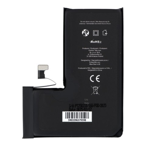 Bateria do iPhone 15 PRO 3274 mAh Blue Star HQ