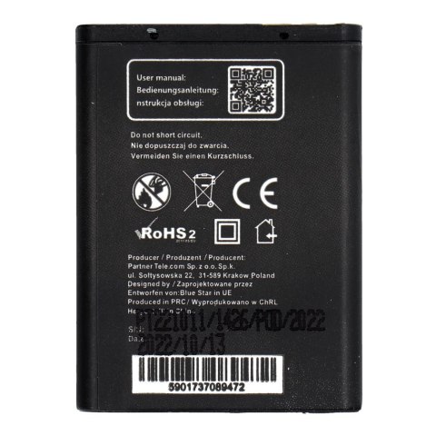 Bateria do Nokia 6020 / 5200 / 5300 / 3220 / 5140 1000 mAh Blue Star Premium