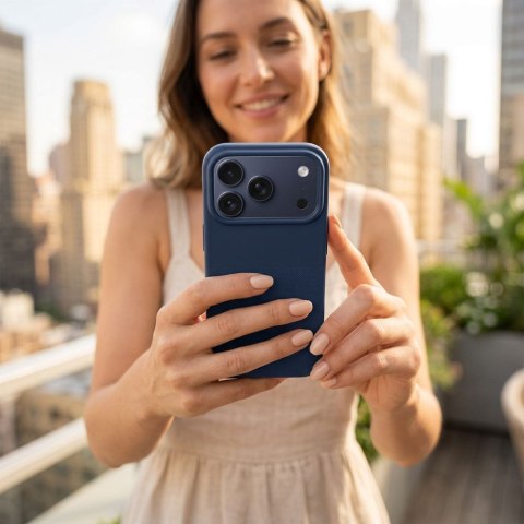 Etui na iPhone 13 Pro Easy Dual niebieskie