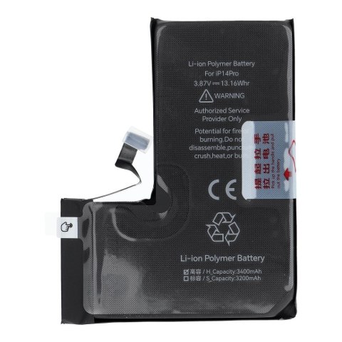JCID Bateria do iPhone 14 Pro 3400 mAh (zwiększona pojemność)