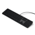 Klawiatura przewodowa USB A/USB C QWERTY Dual (Mac/Windows) Satechi Slim LX3 Wired czarrna