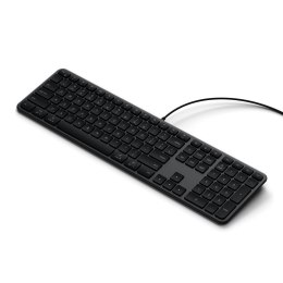 Klawiatura przewodowa USB A/USB C QWERTY Dual (Mac/Windows) Satechi Slim LX3 Wired czarrna