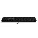 Klawiatura przewodowa USB A/USB C QWERTY Dual (Mac/Windows) Satechi Slim LX3 Wired czarrna