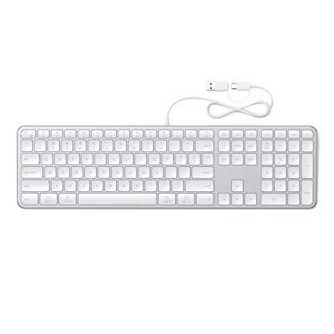 Klawiatura przewodowa USB A/USB C QWERTY Dual (Mac/Windows) Satechi Slim LX3 Wired szara